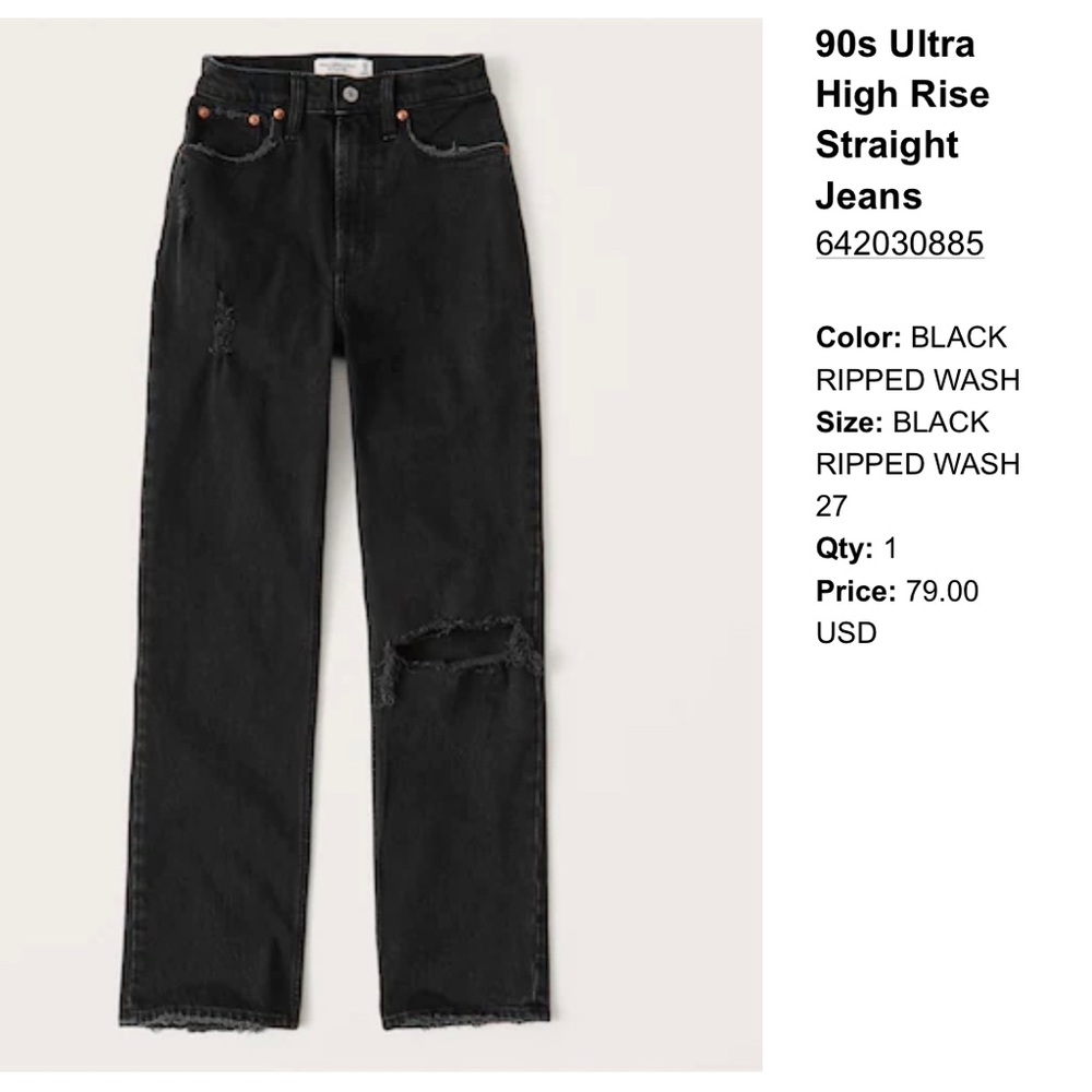 Abercrombie and Fitch jeans